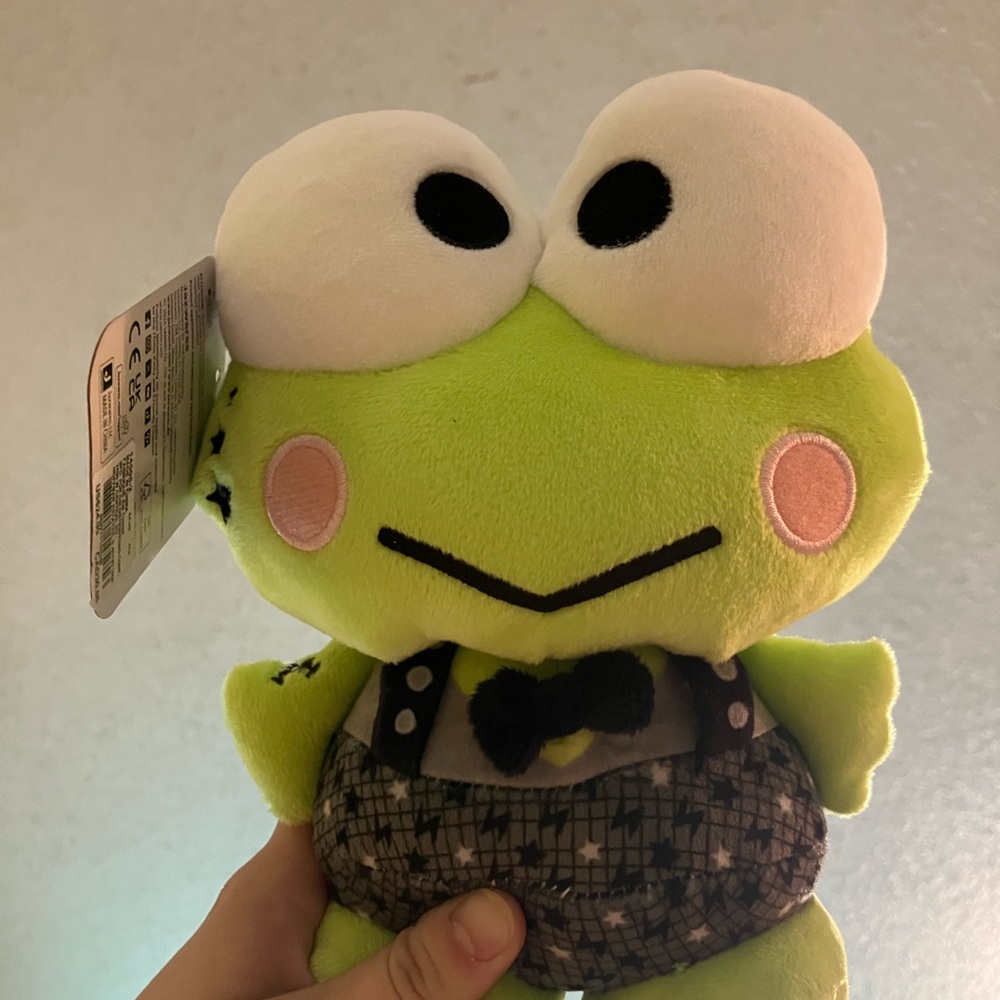 BNWT Cute Claire’s Green Sanrio Keroppi Frog Plush Toy